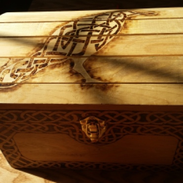 My celtic raven embellished tool box